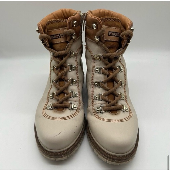 🚨 HIGH QUALITY OOAK TOP GRADE SOFT LEATHER ANKLE BOOTS W/SIDE ZIPPERS PIKOLINOS - Picture 7 of 9